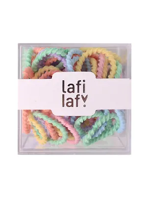 Набор резиночек в коробочке (70шт) (пастельные оттенки) (2,5см) (12-03884-B34) (Lafilaf) 3048661