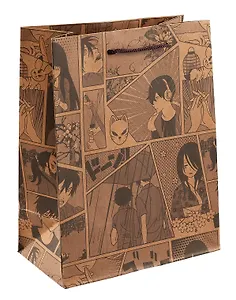 Пакет А5 23*18*10 "Аниме, страничка манги" крафт, нейтр.