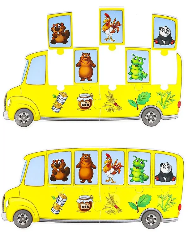 Настольная игра BRIGHT KIDS. Автобус знаний. КТО ЧТО ЕСТ 2864143 — 2