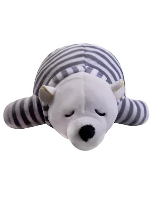 Мягкая игрушка Спящий медведь в тельняшке (25см) 2619342