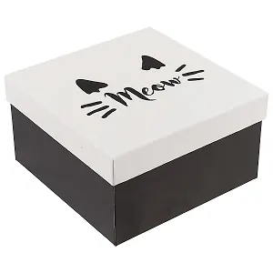 Подарочная коробка «Meow», 17 х 17 см