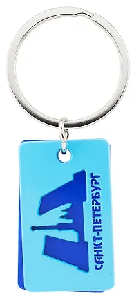 Брелок пластины "СПб. Мосты", сине-голубой 3143970