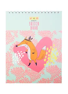 Скетчбук А5 48л "Forest party", 100г/м2, спираль, ассорти