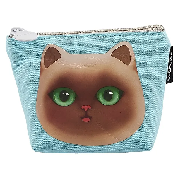 Кошелек на молнии Кошка Miaomi (ткань) (11х8) (LG-10878) 2650162 — 3