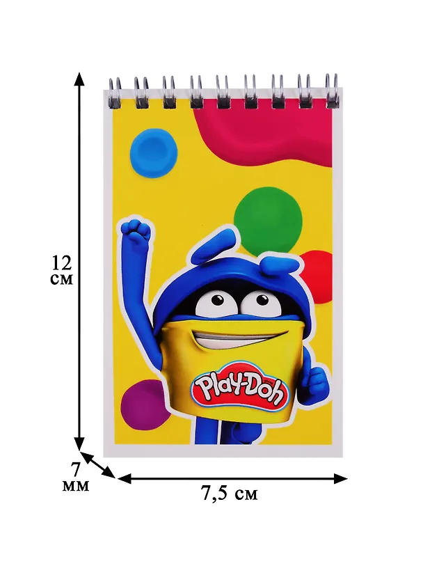 Блокнот А7 40л кл. "Play Doh" даблспираль, полн.УФ-лак 250586 — 3