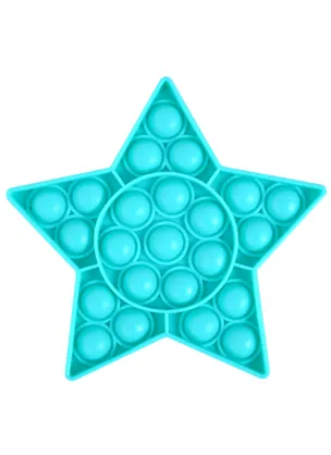 Игрушка-антистресс с пузырьками Звездочка (13см) (7 цв. микс) (S0215-7) (3+) (упаковка) 2859085