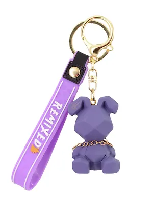 Брелок Собака с цепочкой монохром (ПВХ) (6х4) (12-5149-202412-K23) 3078851