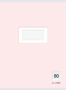 Тетрадь в клетку Listoff, "Классическая розовая", А4, 80 листов