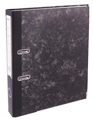 Папка архивная 70мм А4 черная, бумвинил, прозр.карман, GoodMark 3076355