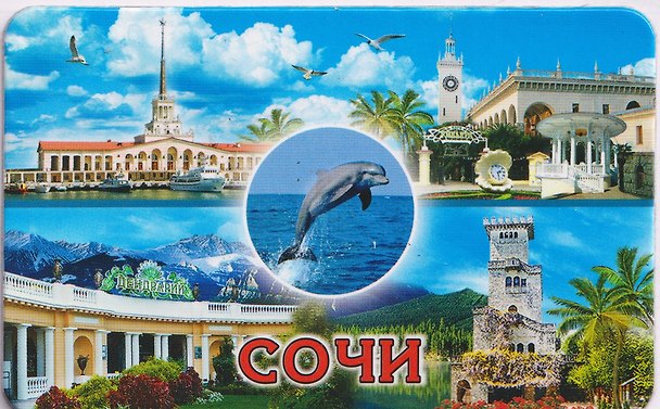 Магнит Большой коллаж (винил) (Сочи) (030-1-135K) 3133796 — 1