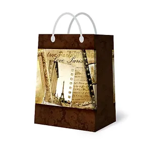 Пакет подарочный пластик А3 42*32*10 муж.тематика, ассорти PBL, МегаМАГ