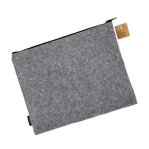 Папка на молнии 310*240мм "Felt" искусств.войлок, зеленая, инд.уп., LEJOYS 227970