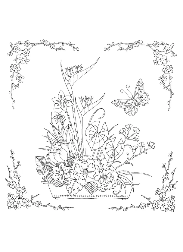 Книга World of Flowers: A Coloring Book and Floral Adventure (Johanna Basford) — 5