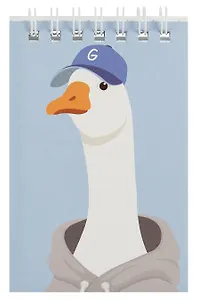 Блокнот А7 60л "Гусь" спираль