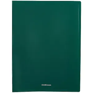 Папка 20ф А4 "Matt Classic" пластик, зеленый, Erich Krause