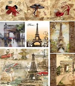 Декупажная карта Париж (27-0081) (А4)