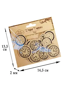 Декор элементы для скрапбукинга, крафт, 12шт (D26000620B)