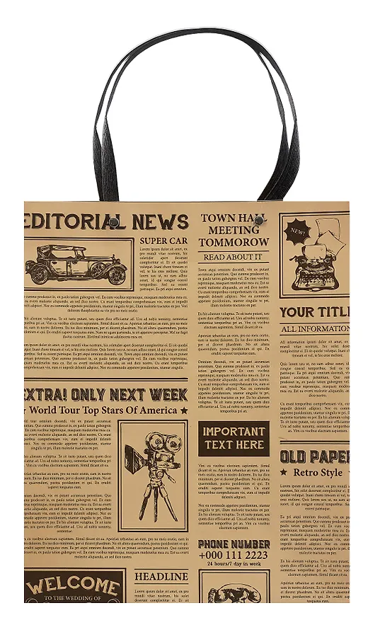 Пакет А4 32*26*12,5 "City newspaper" нейтр. бум.мат 2981907 — 1
