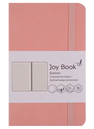 Записная книжка Joy Book, твёрдая обложка, нежный коралловый, А6 248214