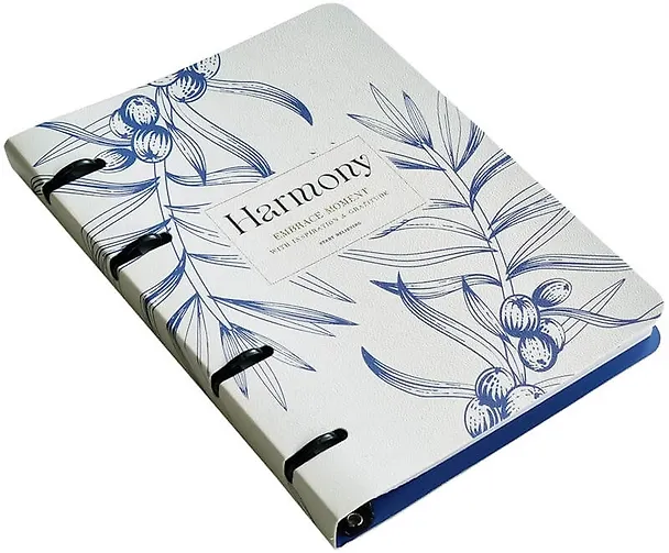 Тетрадь на кольцах «Harmony. Ветка на айвори» 80 листов в клетку, А5, сменный блок - Be Smart 3085156 — 3