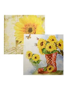 Набор для творчества Салфетки для декупажа Солнечные цветы - 2 шт.