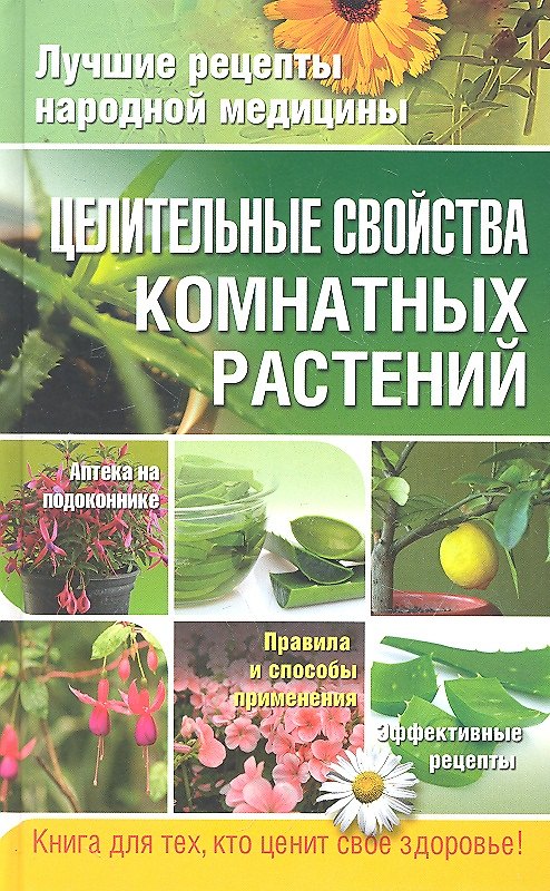 Книга Целительные свойства комнатных растений (Е. Власенко) — 1