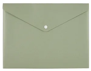 Папка-конверт А4 на кнопке пластик 0,30мм, ассорти