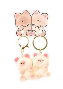 Брелоки парные Два котика (ПВХ) (5х4) (12-NVEB-1)