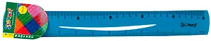 Линейка 30см "Colorful" гнущаяся, подвес, Silwerhof