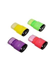 Точилка 1 отв. "Неон" с ластиком, ассорти, Yalong