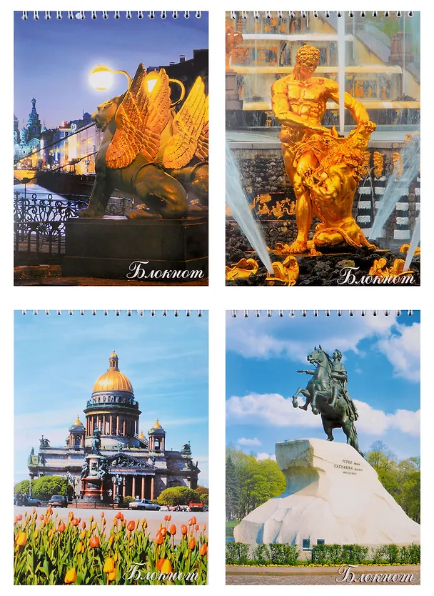 Блокнот "СПб", А5, 50 листов, в ассортименте 309391 — 3