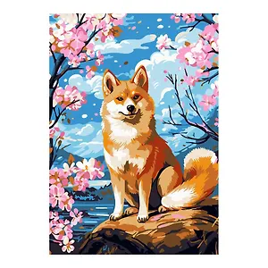 Картина по номерам на картоне 20х28,5 см "Цветущая весна"