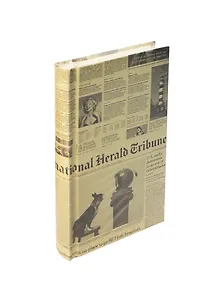 Записная книжка А6+ 160л лин. 100*175мм "Газета", обложка из крафт-бумаги, ляссе, инд.уп., Haich