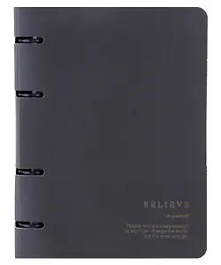 Тетрадь на кольцах в клетку Be Smart, Believe, 120 листов