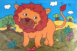Мягкий пазл 2182 Львенок (24 элемента) (упаковка) 2281709