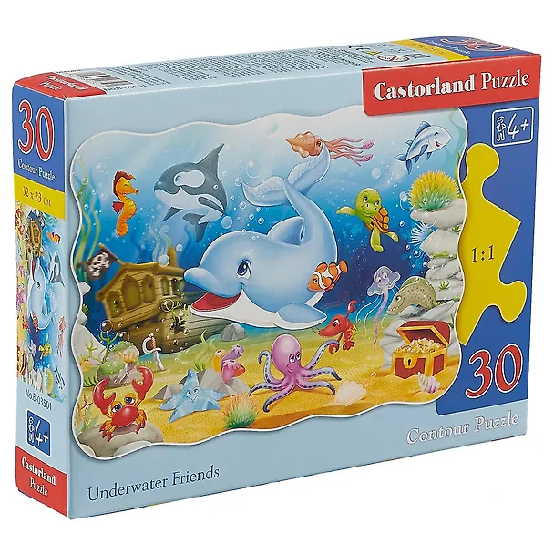 Пазл Castorland MIDI Подводные друзья 30эл, 32*23см В-03501 2492236 — 2