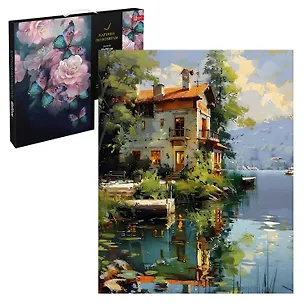 Картина по номерам "Дом на озере" 40х50 см 3078383