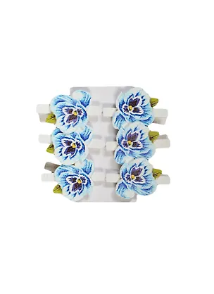 Набор Прищепки декор Весенние цветы микс (124441) (6шт) (упаковка) 2420423