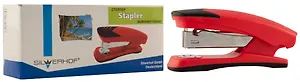 Степлер №24 20л "Elegance" пластиковый, красный, к/к, Silwerhof