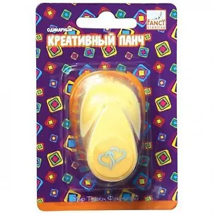 Креативный панч "Сплетение сердец" (d=16мм)