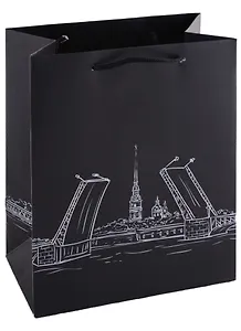 Пакет А5 23*18*10 СПб "Мосты Санкт-Петербурга" бум.мат.ламинат