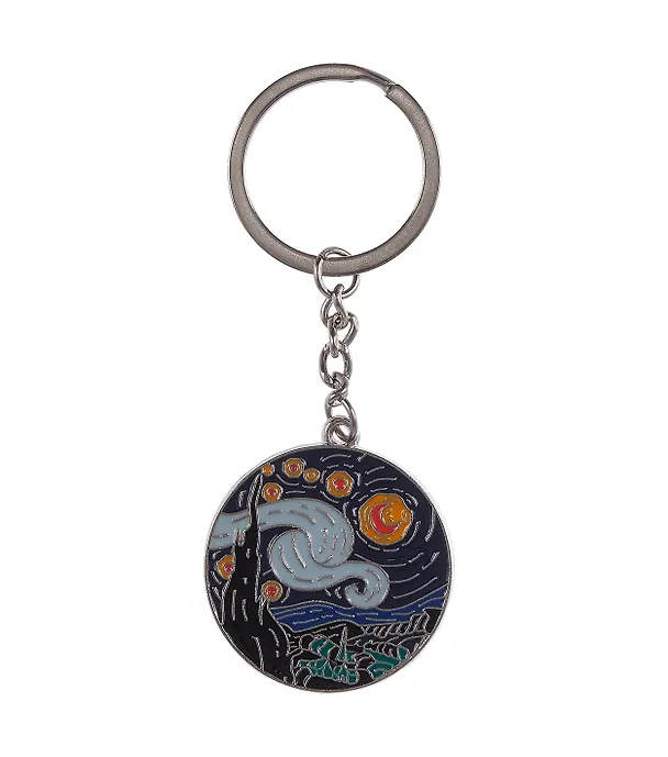 Брелок My lucky charm Винсент Ван Гог Звездная ночь (металл) 2899452 — 2