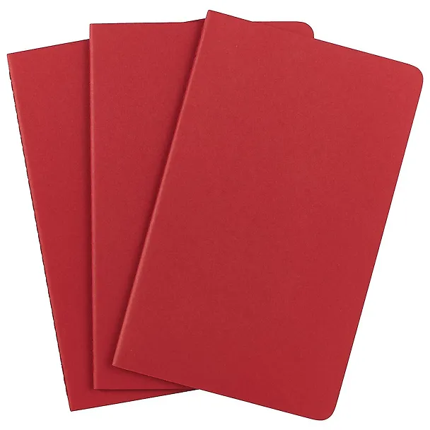 Книги для записей А5 "Cahier Journal Large", 3 штуки, клюквенные, Moleskine 242474 — 3