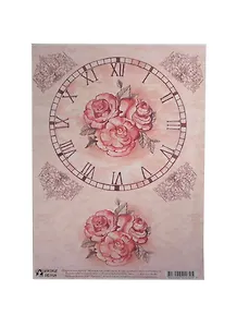 Декупажная карта Винтажная роза (S-032) (упаковка)