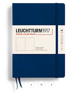 Книга для записей A5 125л нелин. "Classic" тв.обложка, цвет синий неви, Leuchtturm1917