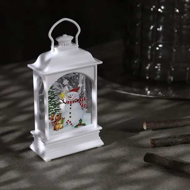 Светильник LED Фонарь со снеговиком (пластик) (7х13) (4843936) 2950778 — 4