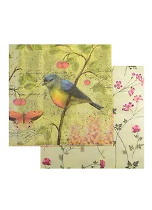 Набор салфеток для декупажа Синичка/Цветочный орнамент (335463/335506) (3/9000024761681)