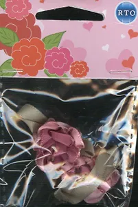 Украшение пришивное розочка 15+35 (DCL-2) (упаковка)