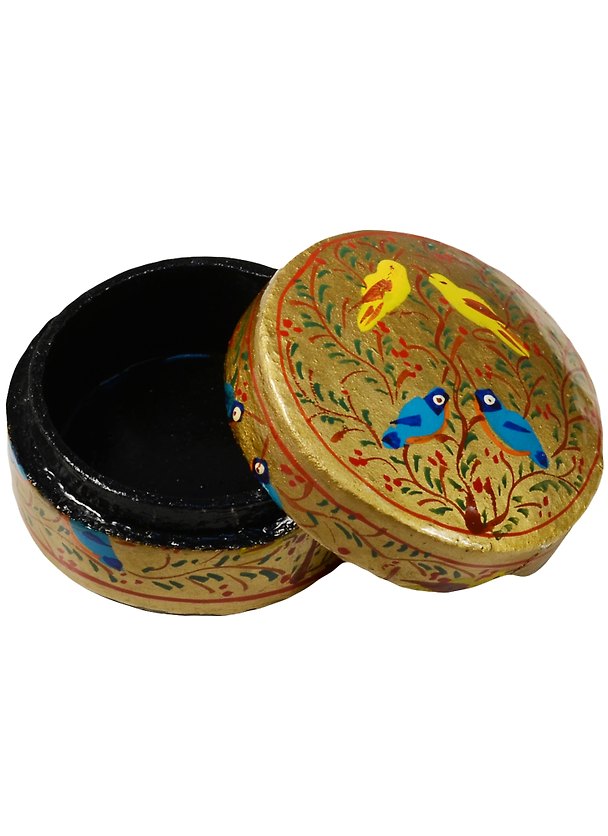 Шкатулка круглая картон Соловьи (6,5 см) (1158186) 2567208 — 1