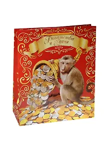 Пакет ламинат Обезьяна Теплого Нового года (23х27) (1053050)